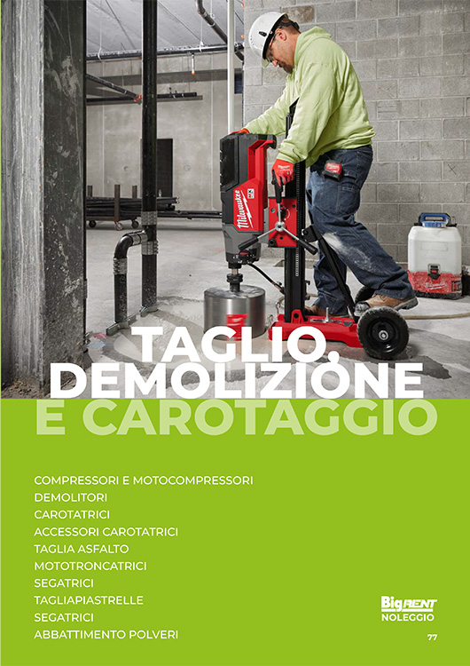 Taglio, demolizione e carotaggio